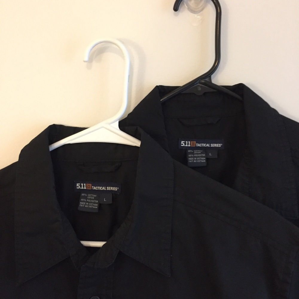 LOT of 2 - 5.11 Tactical Concealed Carry Shirts